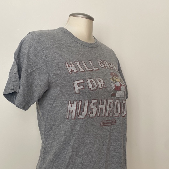 🍄 “Will Game for Mushrooms” TEE 🍄 Sz Small (unisex) - Picture 2 of 7